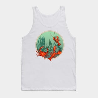 Round Nautical Stamp Tank Top